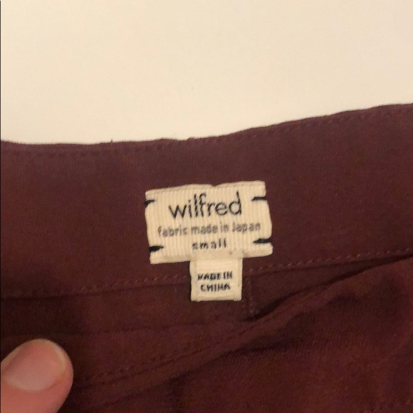 Wilfred burgundy silk blouse - Picture 3 of 3